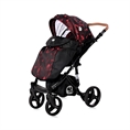 Παιδικό καρότσι RIMINI με ποδόσακο RUBY Red&Black