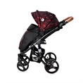 Παιδικό καρότσι RIMINI με ποδόσακο RUBY Red&Black
