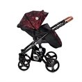 Παιδικό καρότσι RIMINI με ποδόσακο RUBY Red&Black
