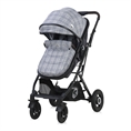 Combi Stroller SENA SET with cover Grey SQUARED