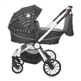 Combi Stroller RAMONA 3in1 with pram body Silver STRIPE