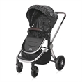 Combi Stroller RAMONA 3in1 with seat unit Silver STRIPE