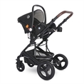 Baby Stroller BOSTON Tropical FLOWERS with car seat COMET Black DIAMONDS */option/
