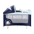 Baby Cot SAN REMO 2 Layers Plus Rocker Blue BEAR