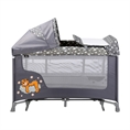 Baby Cot SAN REMO 2 Layers Plus Rocker Grey CLOUDS