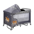 Baby Cot SAN REMO 2 Layers Plus Rocker Grey CLOUDS