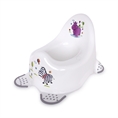 Anatomical Baby Pot HIPPO - White/Grey