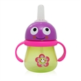2 Handle Cup with printed hood 250 ml. - Green Flower