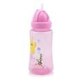 Botella deportiva con pajita 330 ml - Pink
