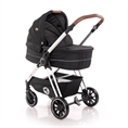 Παιδικό καρότσι ANGEL 3in1 με καλάθι για νεογέννητο BLACK