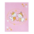 Cotton Blanket 85/110 cm - Bees Pink