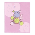 Cotton Blanket 85/110 cm - Hippo Pink