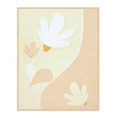 Cotton Blanket 85/110 cm - Flower Beige