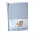 Fitted Sheet - Terry 60/120 cm - Blue