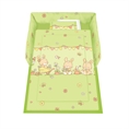 Set 5 Parts + Cot Bumper Standart - Bunnies Green
