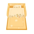 Set 5 Parts + Cot Bumper Standart - Bees Orange