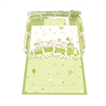Set 5 Parts + Cot Bumper Standart - Green Happy Train