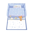 Set 5 Parts + Cot Bumper Standart - Teddy Bear Blue