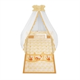 Set 6 Parts + Cot Bumper Standart + Canopy Net - Sleepy Hat Beige