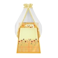 Set 6 Parts + Cot Bumper Standart + Canopy Net - Ladybug Yellow