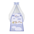 Set 6 Parts + Cot Bumper Standart + Canopy Net - Hippo Violet