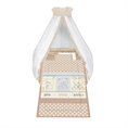 Set 6 Parts + Cot Bumper Standart + Canopy Net - Beige Friends