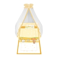 Set 6 Parts + Cot Bumper Standart + Canopy Net - Teddy Bear Orange