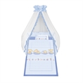 Set 6 Parts + Cot Bumper Standart + Canopy Net - Superstar Bears Blue