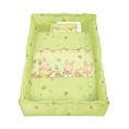Set 5 Parts + Cot Bumper Big - Bunnies Green
