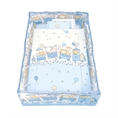 Set 5 Parts + Cot Bumper Big - Blue Happy Train