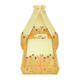 Set 6 Parts + Cot Bumper Big + Canopy Fabric - Ladybug Yellow