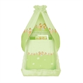 Set 6 Parts + Cot Bumper Big + Canopy Fabric - Bees Green