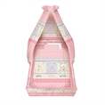 Set 6 Parts + Cot Bumper Big + Canopy Fabric - Pink Friends