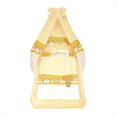 Set 6 Parts + Cot Bumper Big + Canopy Fabric - Teddy Bear Orange