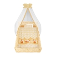 Set 6 Parts + Cot Bumper Big + Canopy Net - Sleepy Hat Beige