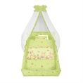 Set 6 Parts + Cot Bumper Big + Canopy Net - Bunnies Green