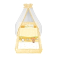 Set 6 Parts + Cot Bumper Big + Canopy Net - Teddy Bear Orange