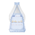 Set 6 Parts + Cot Bumper Big + Canopy Net - Superstar Bears Blue
