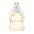 Set 6 Parts + Cot Bumper Big + Canopy Net - Superstar Bears Beige