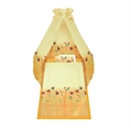 Set 6 Parts + Cot Bumper Standart + Canopy Fabric - Ladybug Yellow