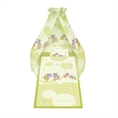 Set 6 Parts + Cot Bumper Standart + Canopy Fabric - Hippo Green