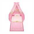 Set 6 Parts + Cot Bumper Standart + Canopy Fabric - Bees Pink