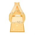 Set 6 Parts + Cot Bumper Standart + Canopy Fabric - Bees Orange