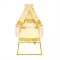 Set 6 Parts + Cot Bumper Standart + Canopy Fabric - Teddy Bear Orange