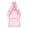 Set 6 Parts + Cot Bumper Standart + Canopy Fabric - Superstar Bears Pink