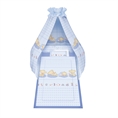 Set 6 Parts + Cot Bumper Standart + Canopy Fabric - Superstar Bears Blue