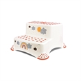 Double Step Stool RAINBOW - White